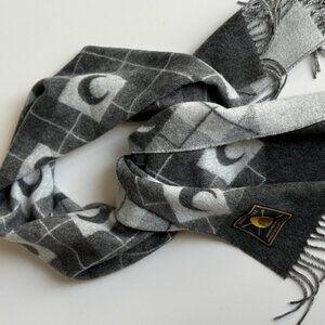 Marine Serre jacquard wool scarf